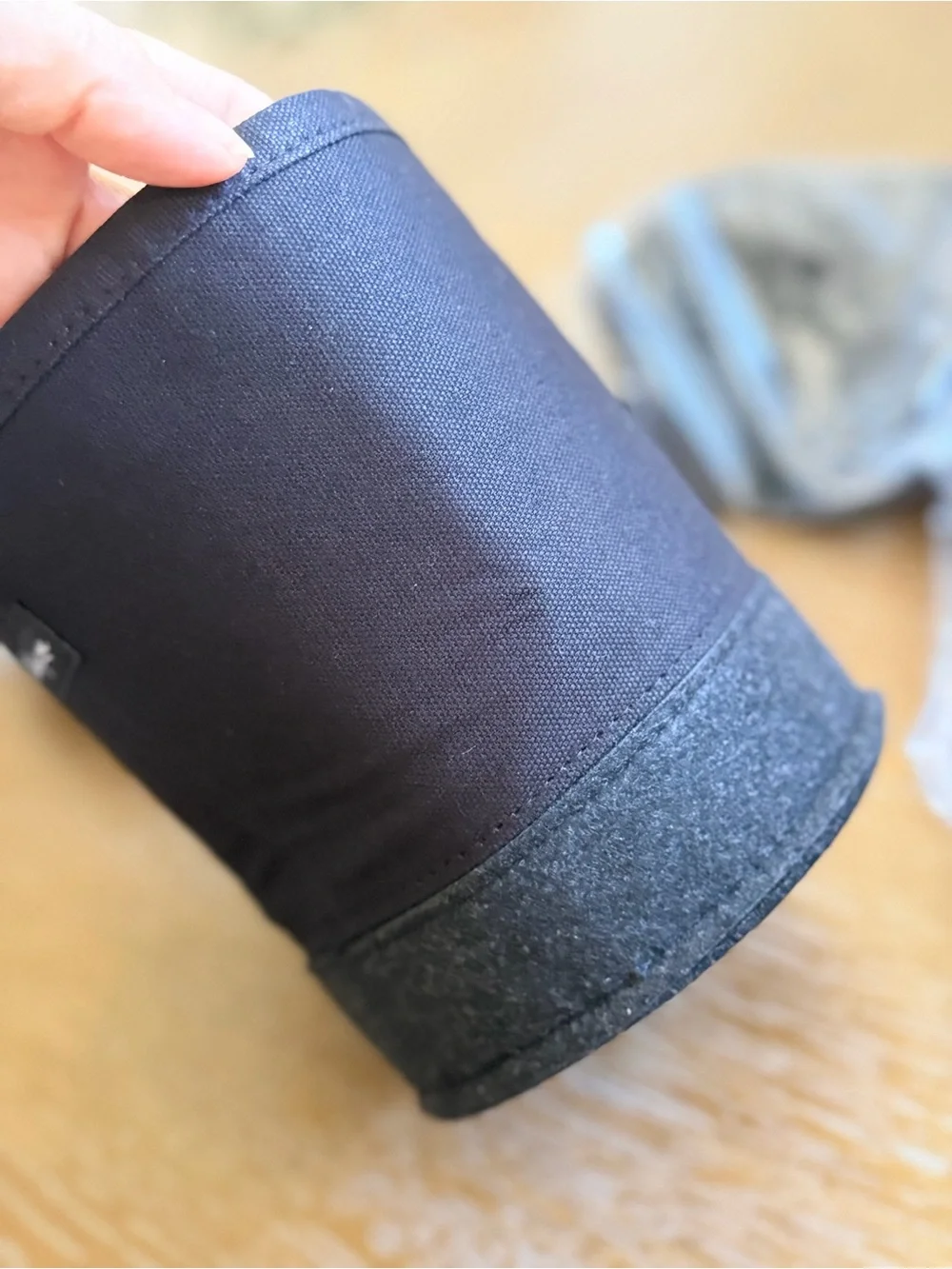 Thirty-One Gifts Felt Hanging Bin - Black / Brushed Graphite (NWT) set of 4